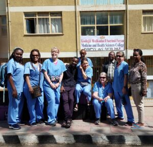 2020 Initiative Team Members in front of Ambo University Medical School